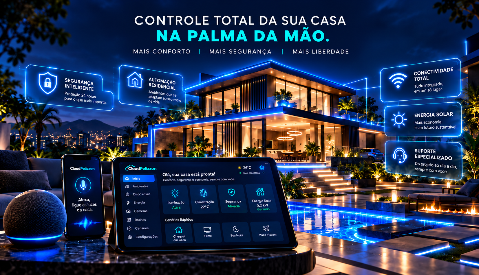 Casa inteligente CloudPelizzon